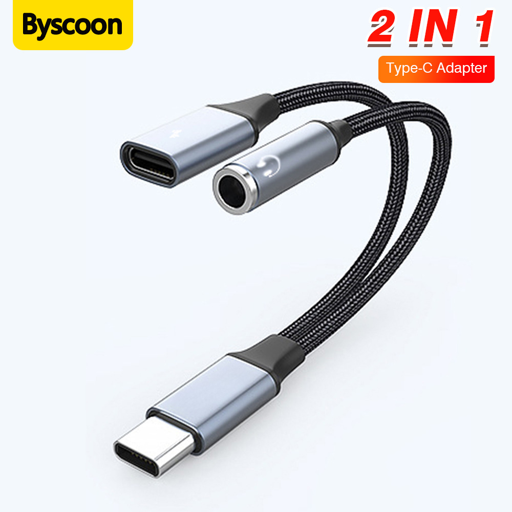 Earphone Splitter Jack - อะแดปเตอร์แปลงเสียง 2 in 1 Type C