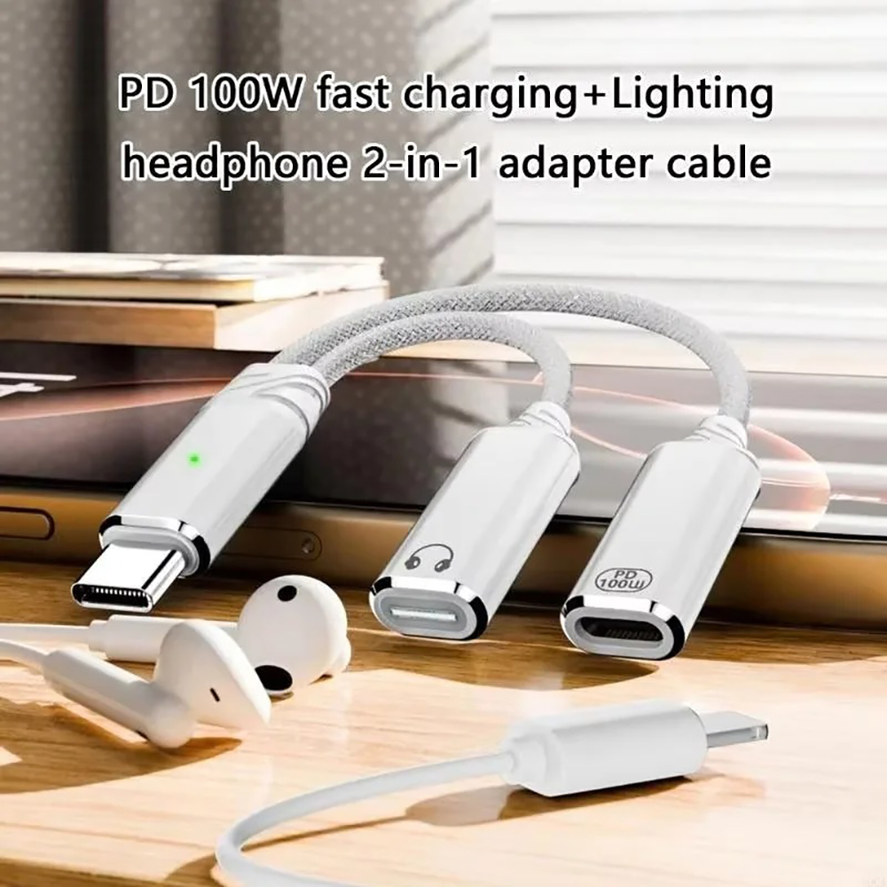 ตัวแยก USB C 2 ใน 1 แจ็คหูฟังอ - Earphone Splitter Jack บทวิจารณ์และราคา