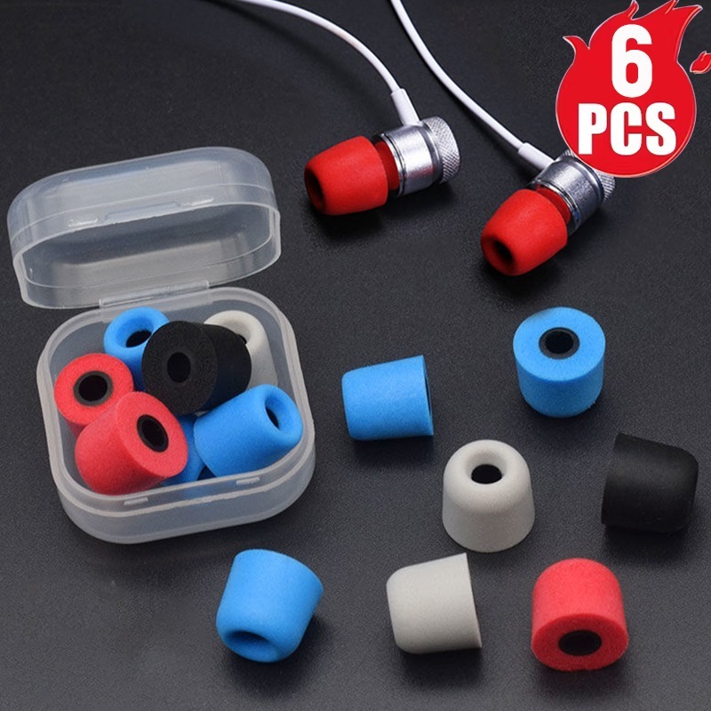 1-6 คู่ Soft Memory Foam หูฟัง - Earphone Foam Tip บทวิจารณ์และราคา