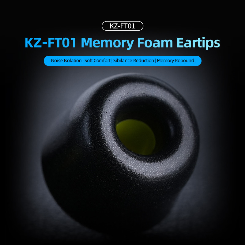 KZ FT01 High-Endหน่วยความจําผ้ - Earphone Foam Tip บทวิจารณ์และราคา