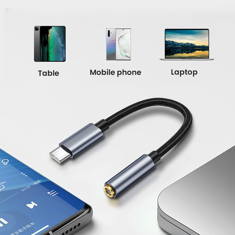 อะแดปเตอร์แจ็คหูฟัง USB-C ขนาด - Audiophile Headphone Wired บทวิจารณ์และราคา